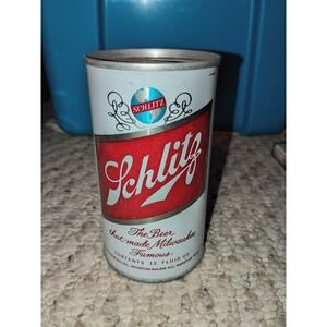 Schlitz The Beer That Made Milwaukee Famous Pull Tab 1960-70 Empty Can